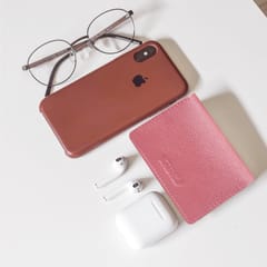 ABYS Genuine Leather Pink Wallet for Men and Women