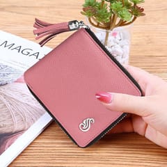 SOUMI Genuine Leather Pink Wallet for Women