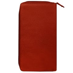 ABYS Genuine Leather Light Burgundy Document Holder for Men and Women