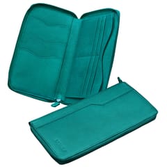 ABYS Genuine Leather Teal Document Holder for Men and Women