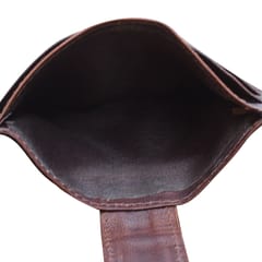 ABYS Genuine Leather Dark Brown Colour Slim Wallet with Key Ring for Men and Women