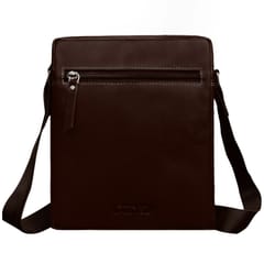 ABYS Genuine Leather Coffee Sling Bag for Men and Women