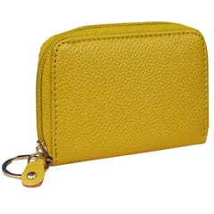 ABYS Genuine Leather Yellow Wallet for Men and Women