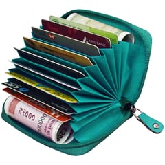 ABYS Genuine Leather Teal Wallet for Men and Women