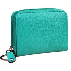 ABYS Genuine Leather Teal Wallet for Men and Women
