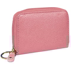 ABYS Genuine Leather Pink Wallet for Men and Women