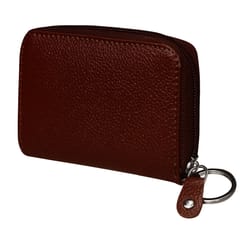 ABYS Genuine Leather Dark Burgundy Wallet for Men and Women