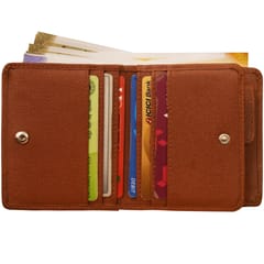 DR.HENRY Genuine Leather Tan Color Wallet for Men and Women