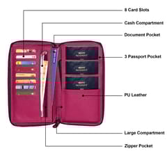 MATSS Trendy Burgundy Wallet || Clutch || Card Holder For Men and Women