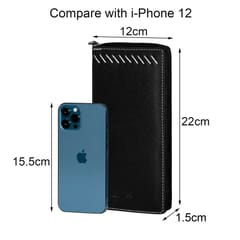 MATSS Trendy Black Wallet || Clutch || Card Holder For Men and Women