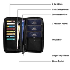 MATSS Trendy Black Wallet || Clutch || Card Holder For Men and Women