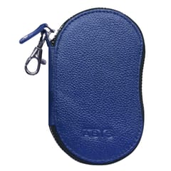 ABYS Genuine Leather Royal Blue Key Holder for Men and Women