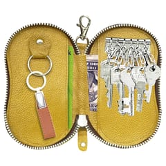 ABYS Genuine Leather Teal Key Holder for Men and Women