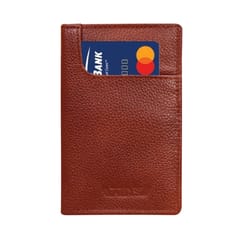 ABYS Genuine Leather Light Burgundy Card Holder / Wallet