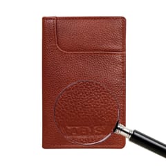 ABYS Genuine Leather Light Burgundy Card Holder / Wallet