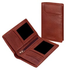 ABYS Genuine Leather Light Burgundy Card Holder / Wallet