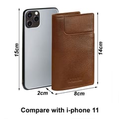 ABYS Genuine Leather Tan Card Holder / Wallet