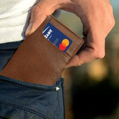 ABYS Genuine Leather Tan Card Holder / Wallet