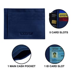 ABYS Genuine Leather Blue Card Holder