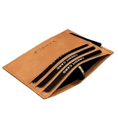 ABYS Genuine Leather Tan Card Holder