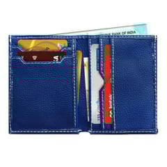 MATSS Men Blue Genuine Leather Card Holder
