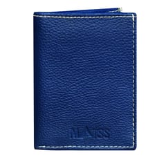 MATSS Men Blue Genuine Leather Card Holder
