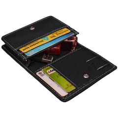 MATSS Men Black Genuine Leather Card Holder