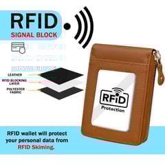 ABYS RFID Protected Tan Colour Wallet || Card Holder for Men and Women