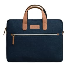 ABYS Tan & Blue Laptop Messenger Bag || Laptop Briefcase for Men and Women