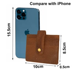 ABYS Genuine Leather Brown Card Holder