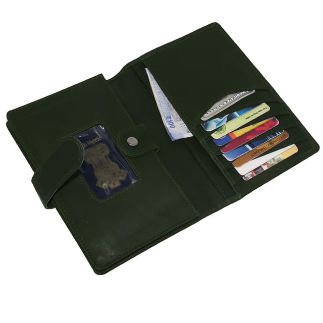 ABYS Unisex Olive Colour RFID Protected Passport Holder