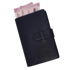 ABYS Unisex Blue Colour RFID Protected Passport Holder