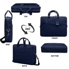ABYS Blue Colour Laptop Messenger Bag || Laptop Briefacse for Men and Women