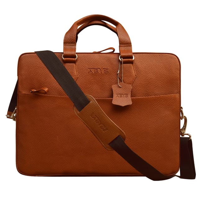 ABYS Tan Colour Laptop Messenger Bag || Laptop Briefacse for Men and Women