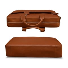 ABYS Tan Colour Laptop Messenger Bag || Laptop Briefacse for Men and Women