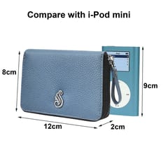 SOUMI Grey Colour RFID Protected Wallet || Card Holder For Women