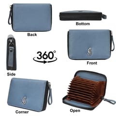 SOUMI Grey Colour RFID Protected Wallet || Card Holder For Women
