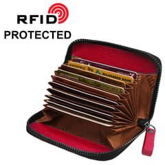 SOUMI Red Colour RFID Protected Wallet || Card Holder For Women