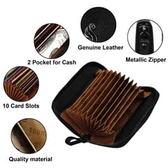 SOUMI Black Colour RFID Protected Wallet || Card Holder For Women