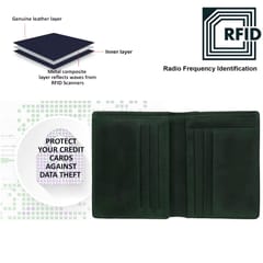 ABYS Genuine Leather Olive Colour Wallet || Card Holder for Men and Women