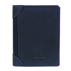 ABYS Genuine Leather Navy Blue Colour Wallet || Card Holder for Men and Women