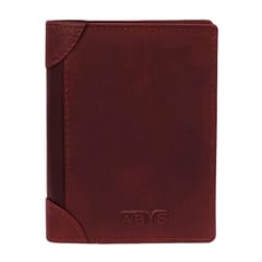 ABYS Genuine Leather Wine Colour Wallet || Card Holder for Men and Women