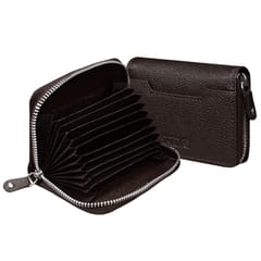 ABYS Coffee Brown Color RFID Protected Card Holder || Wallet for Men and Women-(IN201CF)