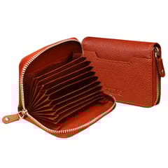 ABYS Bombay Brown Color RFID Protected Card Holder || Wallet for Men and Women-(IN201LB)