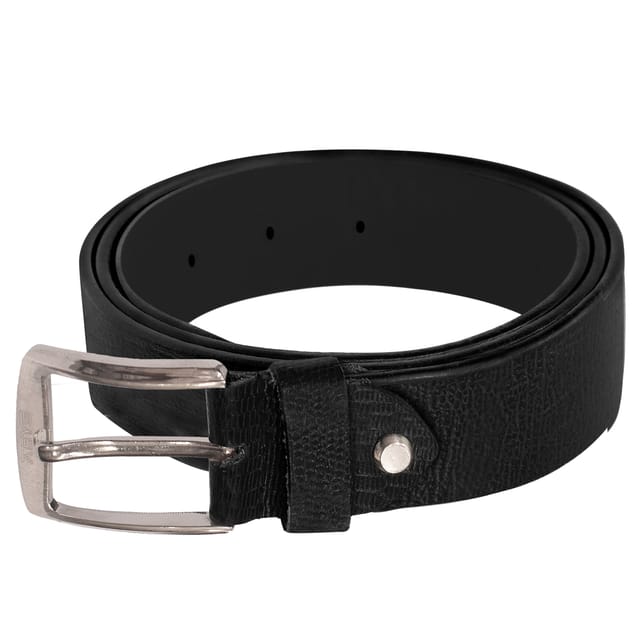 ABYS Genuine Leather Belt For Men(Black)-B02