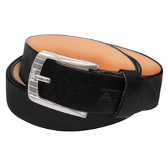 ABYS Genuine Leather Belt For Men(Black)-B03