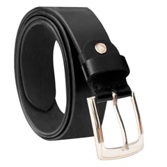 ABYS Genuine Leather Belt For Men(Black)-B10
