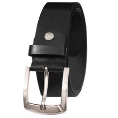 ABYS Genuine Leather Belt For Men(Black)-B11