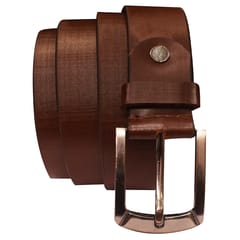 ABYS Genuine Leather Belt For Men(Brown)-B12