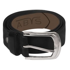 ABYS Genuine Leather Belt For Men(Black)-B14